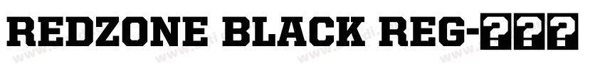 REDZONE BLACK REG字体转换